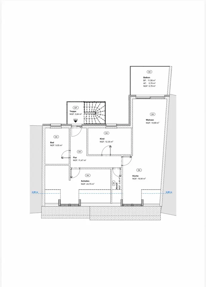 3 Zimmer Wohnung mit 106 m² in Sangerhausen – Bild 3