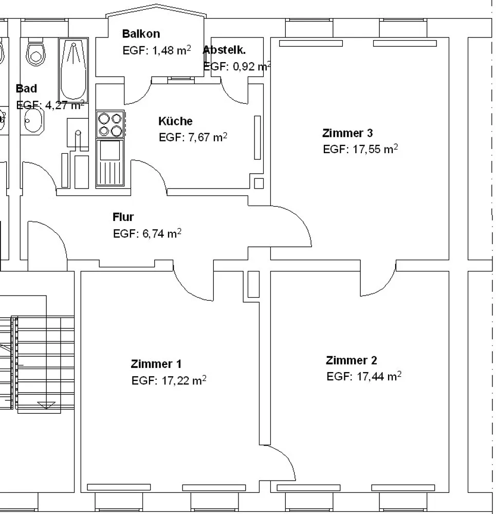 3 Zimmer Wohnung mit 74 m² in Fulda – Bild 2