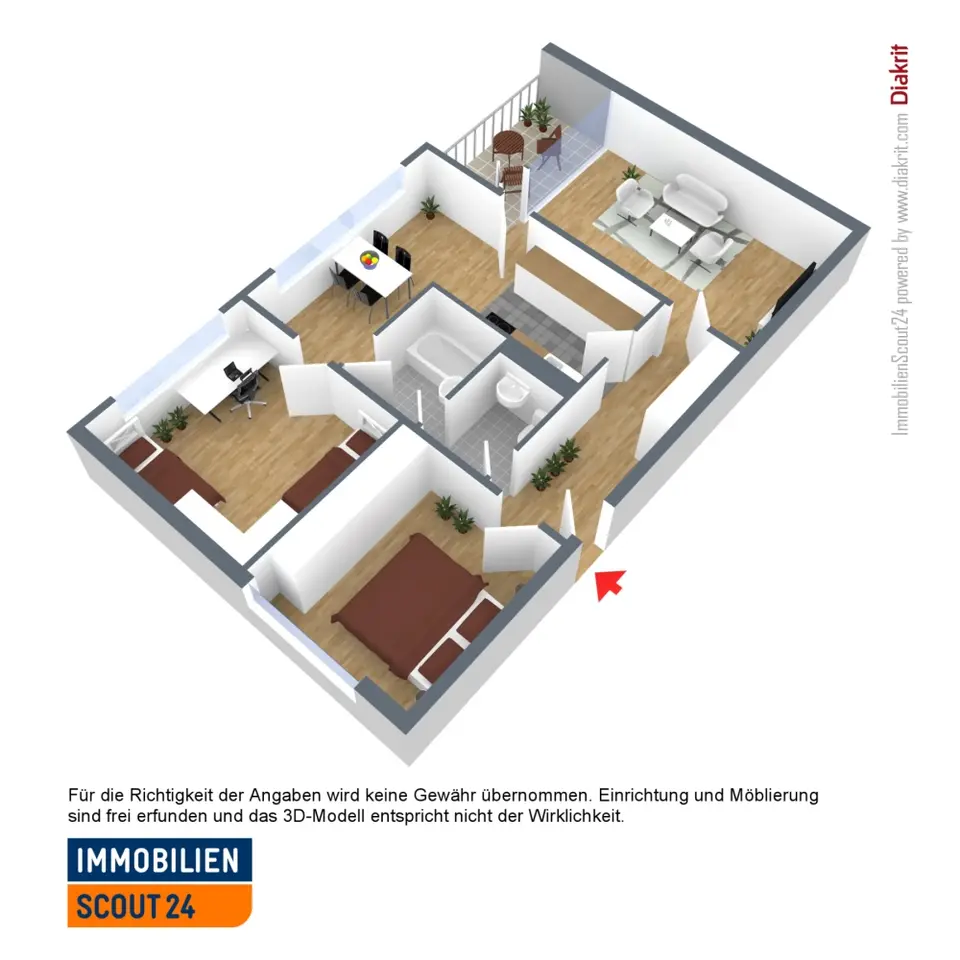 3 Zimmer Wohnung mit 75 m² in Monheim am Rhein – Bild 3