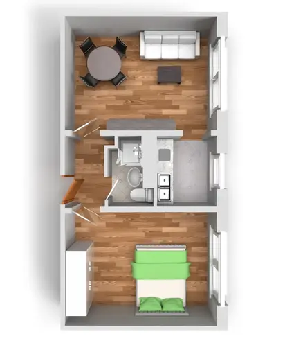 2 Zimmer Wohnung mit 39 m² in Halle (Saale) – Bild 7