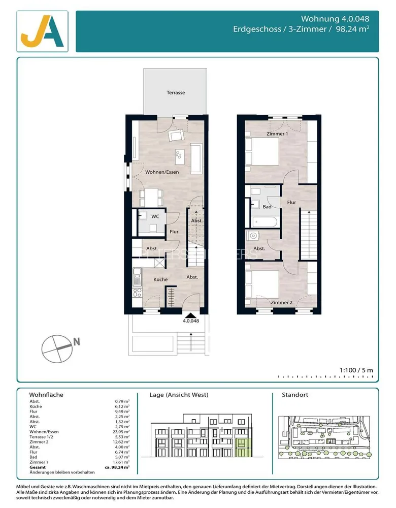 3 Zimmer Wohnung mit 99 m² in Hamburg – Bild 8