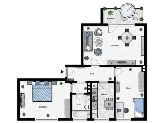 3 Zimmer Wohnung mit 64 m² in Bielefeld – Bild 11