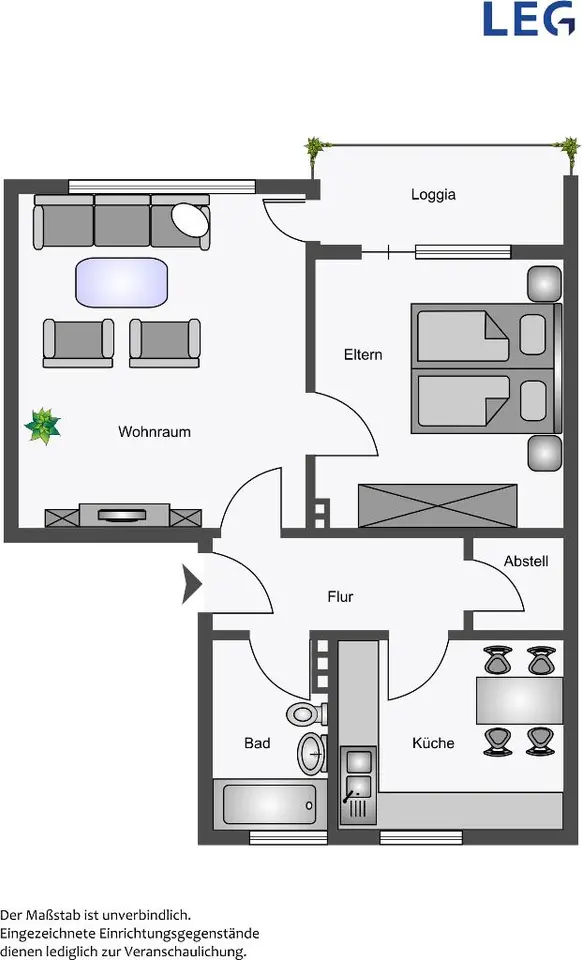 2 Zimmer Wohnung mit 57 m² in Hamm – Bild 5