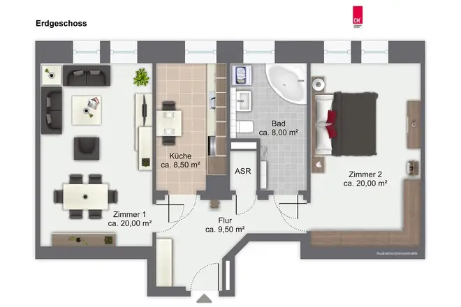 2 Zimmer Wohnung mit 67 m² in Dresden – Bild 12