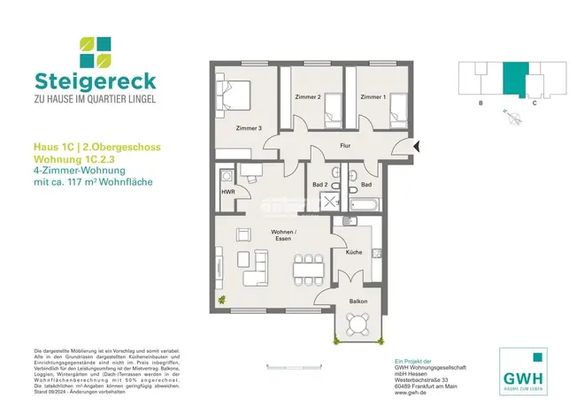 4 Zimmer Wohnung mit 118 m² in Erfurt – Bild 11