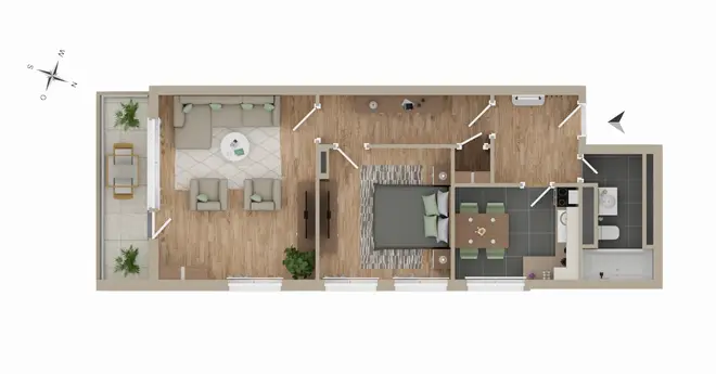 2 Zimmer Wohnung mit 59 m² in Kiel – Bild 9