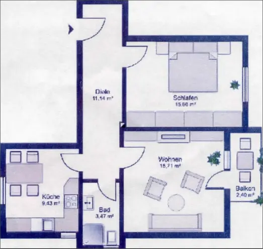 2 Zimmer Wohnung mit 57 m² in Dresden – Bild 7