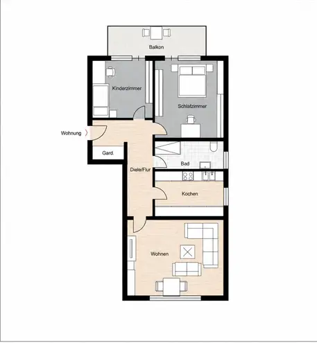 3 Zimmer Wohnung mit 80 m² in Hagen – Bild 10
