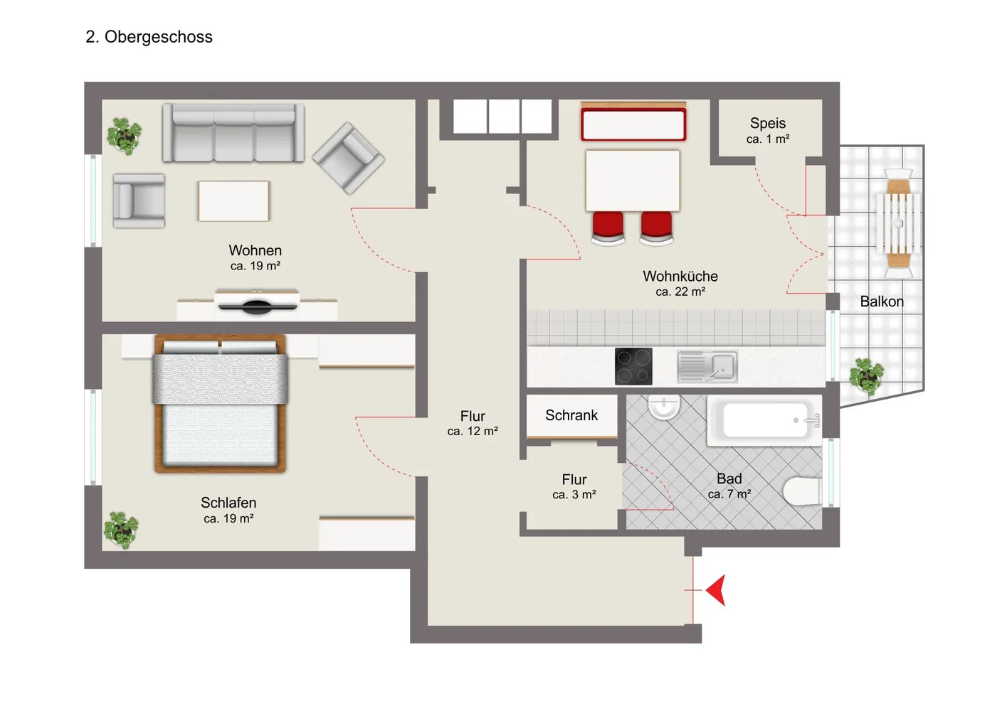 2 Zimmer Wohnung mit 87 m² in Dachau – Bild 9
