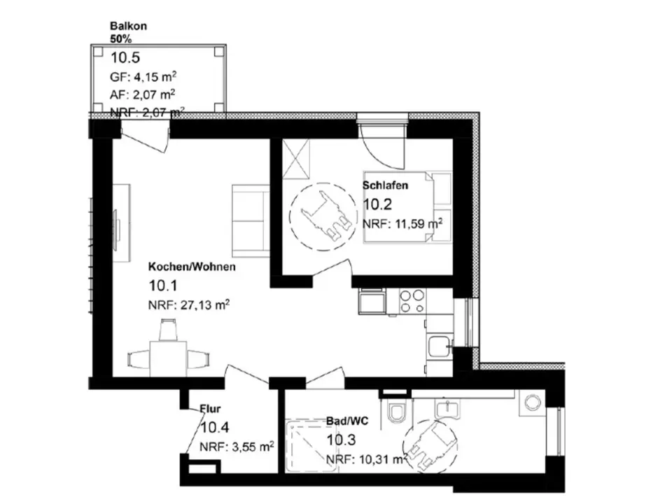 2 Zimmer Wohnung mit 55 m² in Sangerhausen – Bild 5