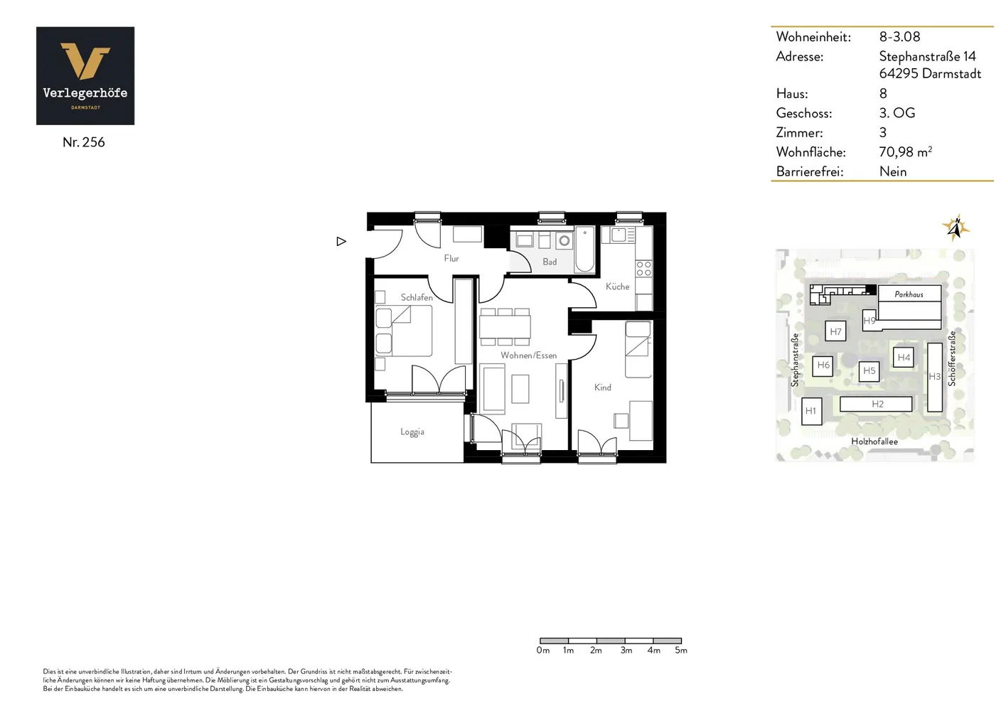 3 Zimmer Wohnung mit 71 m² in Darmstadt – Bild 11