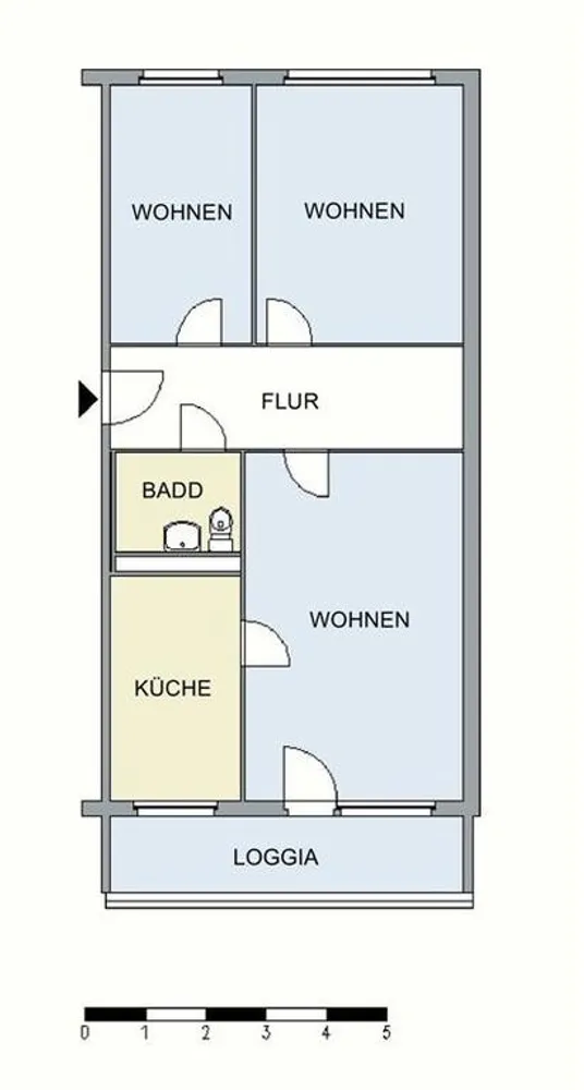 3 Zimmer Wohnung mit 71 m² in Neubrandenburg – Bild 4