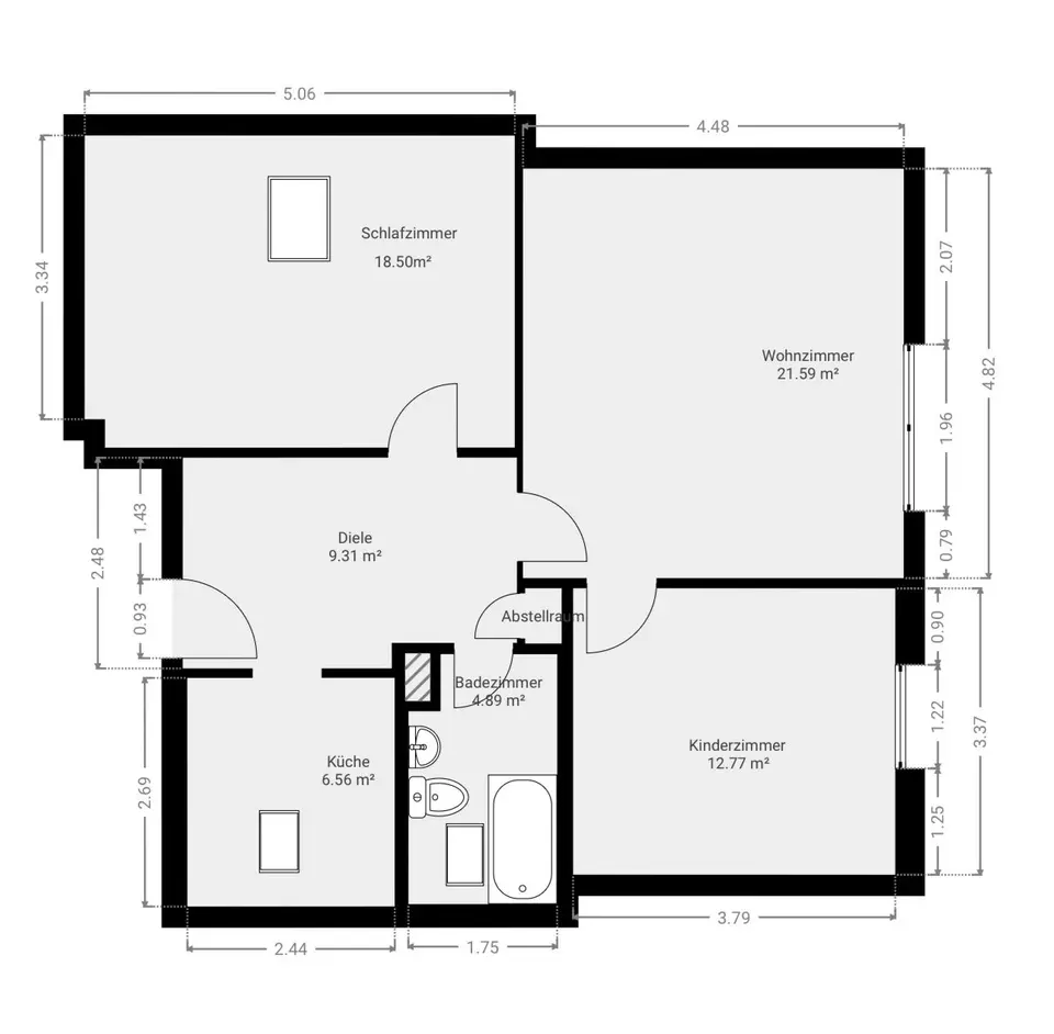 3 Zimmer Wohnung mit 64 m² in Rüsselsheim am Main – Bild 4