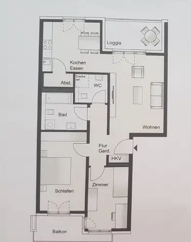 3 Zimmer Wohnung mit 87 m² in Düsseldorf – Bild 2