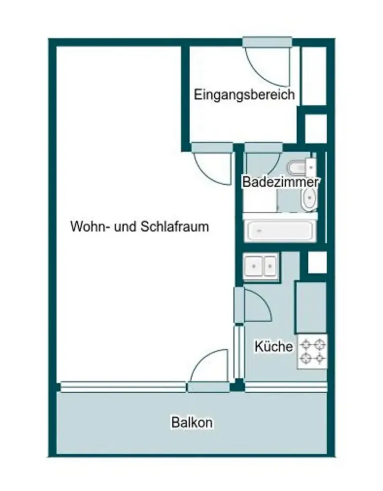 Studio mit 28 m² in Troisdorf – Bild 10