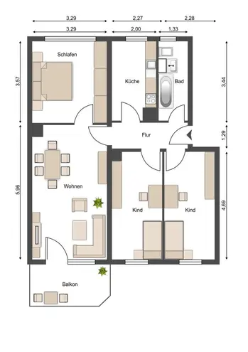4 Zimmer Wohnung mit 70 m² in Magdeburg – Bild 8