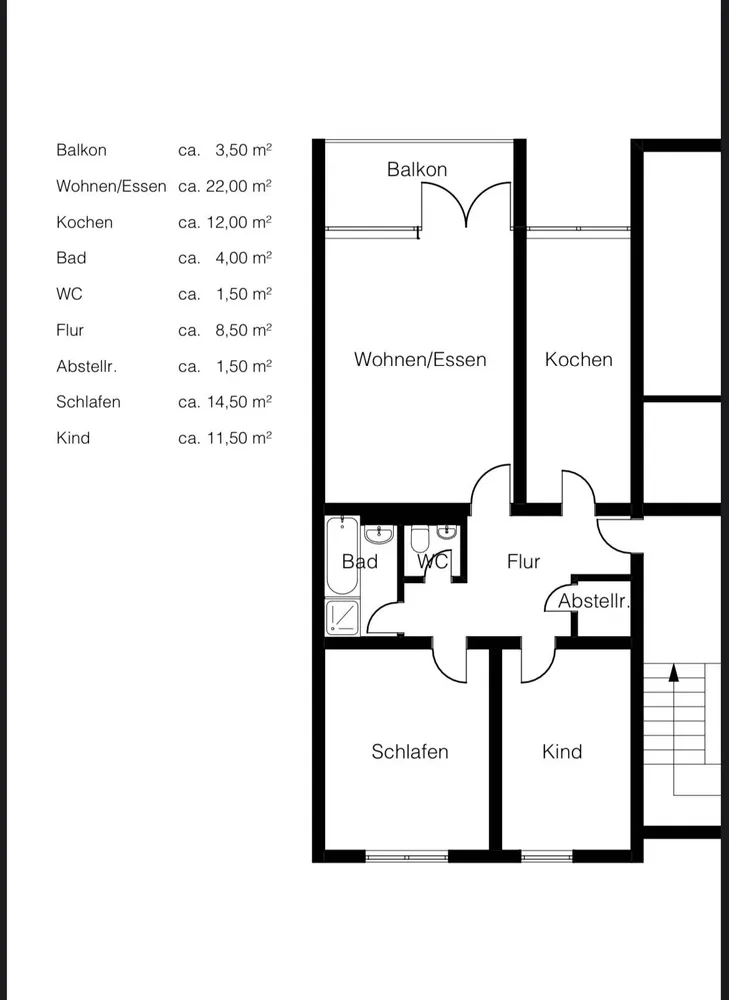 3 Zimmer Wohnung mit 79 m² in Pforzheim – Bild 2