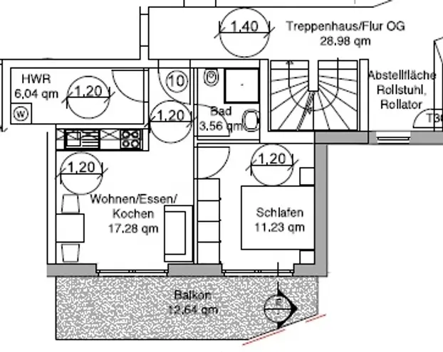 2 Zimmer Wohnung mit 44 m² in Oldenburg – Bild 8