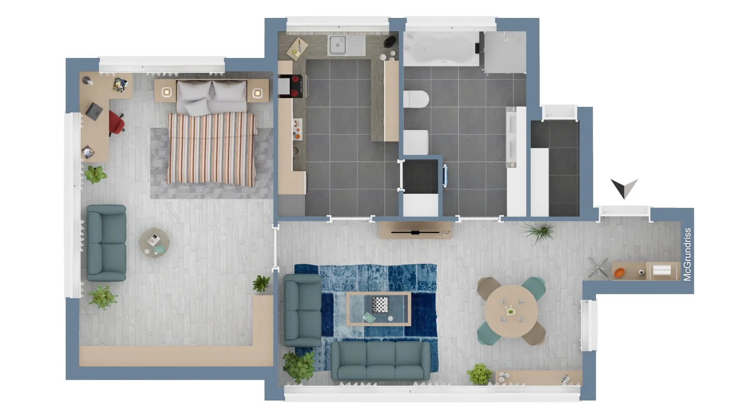 2 Zimmer Wohnung mit 80 m² in Celle – Bild 11