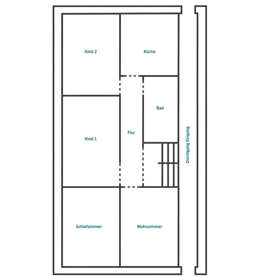 4 Zimmer Wohnung mit 75 m² in Peine – Bild 5