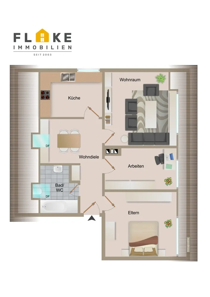 4 Zimmer Wohnung mit 66 m² in Recklinghausen – Bild 9