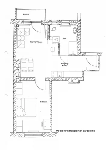 2 Zimmer Wohnung mit 45 m² in München – Bild 5