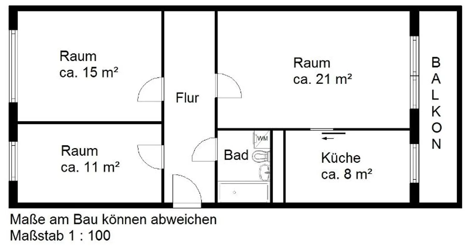 3 Zimmer Wohnung mit 69 m² in Halle (Saale) – Bild 11