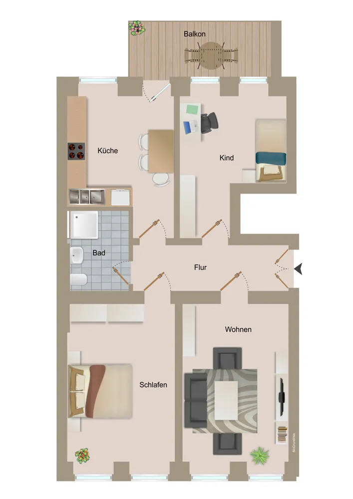 3 Zimmer Wohnung mit 78 m² in Görlitz – Bild 12