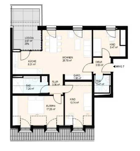 4 Zimmer Wohnung mit 99 m² in Neuss – Bild 5