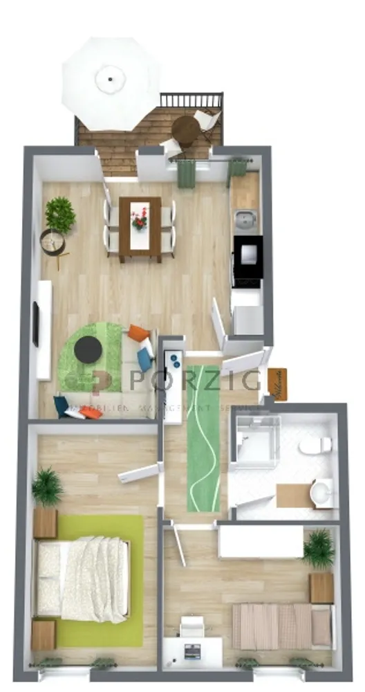 3 Zimmer Wohnung mit 57 m² in Stralsund – Bild 9