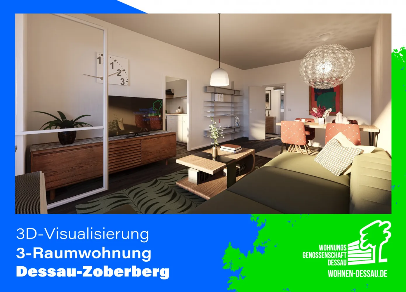 3 Zimmer Wohnung mit 69 m² in Dessau-Roßlau – Bild 4