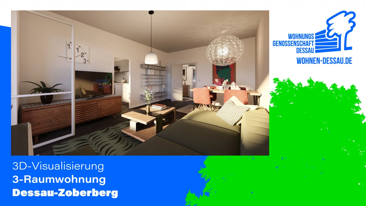 3 Zimmer Wohnung mit 69 m² in Dessau-Roßlau – Bild 5