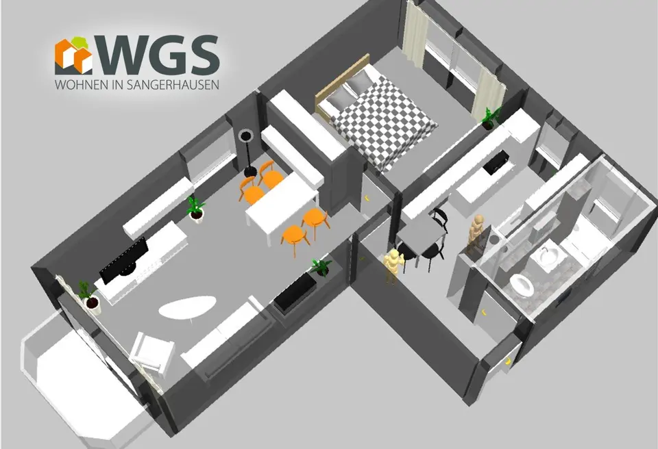 2 Zimmer Wohnung mit 51 m² in Sangerhausen – Bild 9
