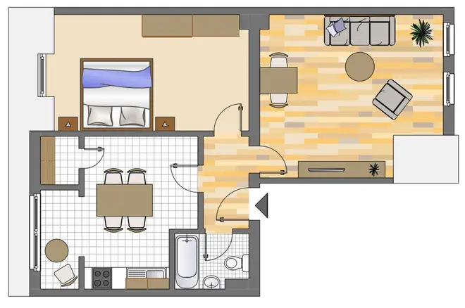 2 Zimmer Wohnung mit 55 m² in Herne – Bild 1