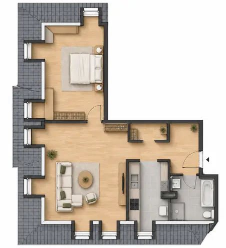 2 Zimmer Wohnung mit 81 m² in Leipzig – Bild 12