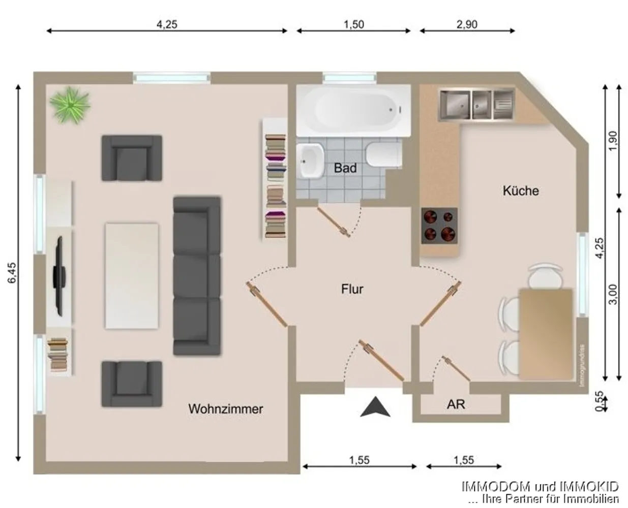 2 Zimmer Wohnung mit 50 m² in Zwickau – Bild 7