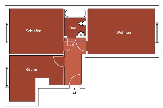 2 Zimmer Wohnung mit 60 m² in Dresden – Bild 2