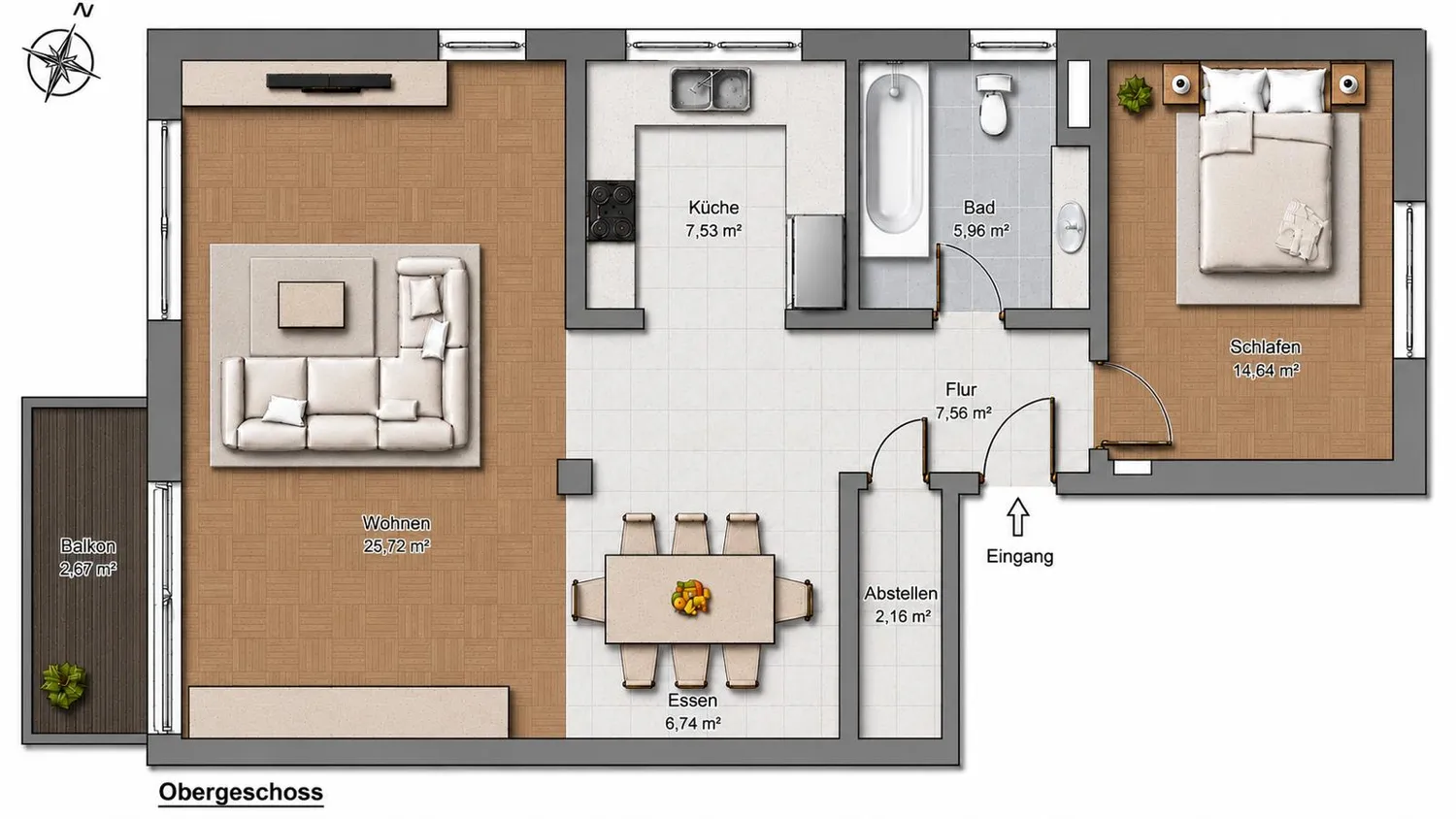 2 Zimmer Wohnung mit 73 m² in Rodgau – Bild 12