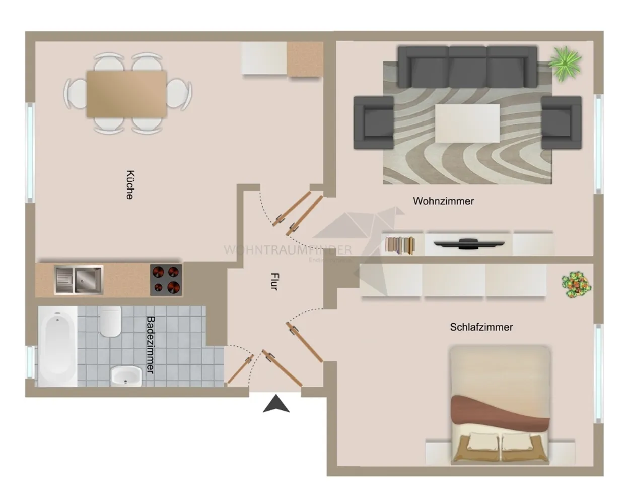 2 Zimmer Wohnung mit 56 m² in Zwickau – Bild 7