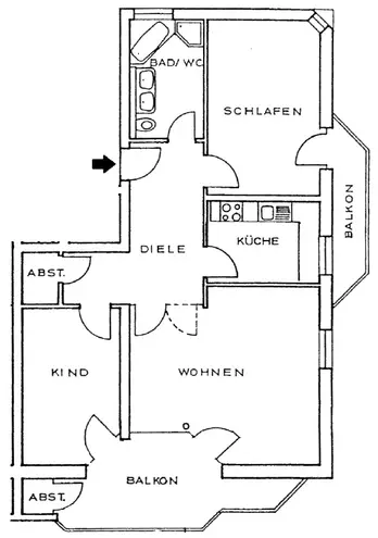 3 Zimmer Wohnung mit 90 m² in Dresden – Bild 2