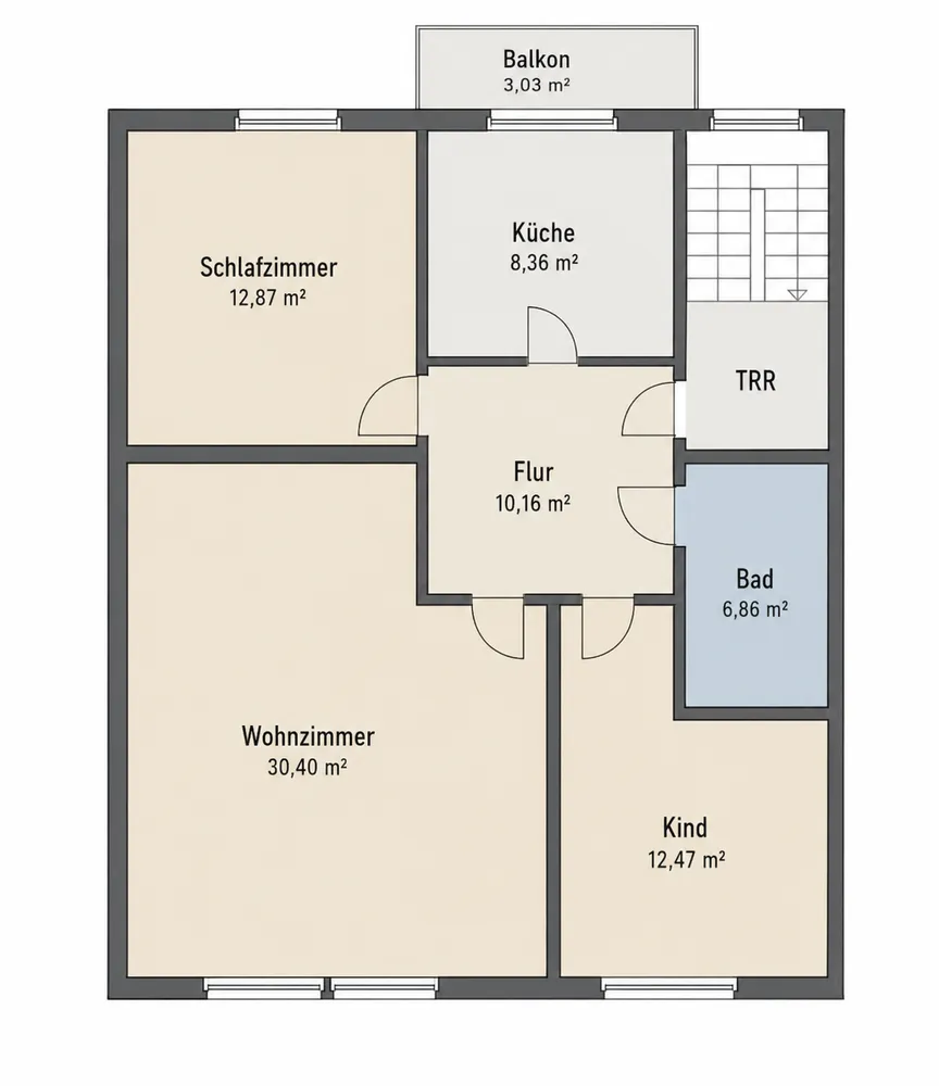 3 Zimmer Wohnung mit 83 m² in Neuss – Bild 9