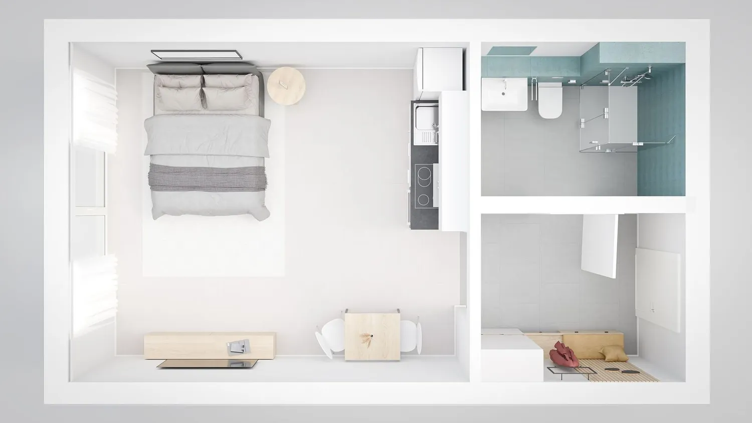 1 Zimmer Wohnung mit 33 m² in Augsburg – Bild 5