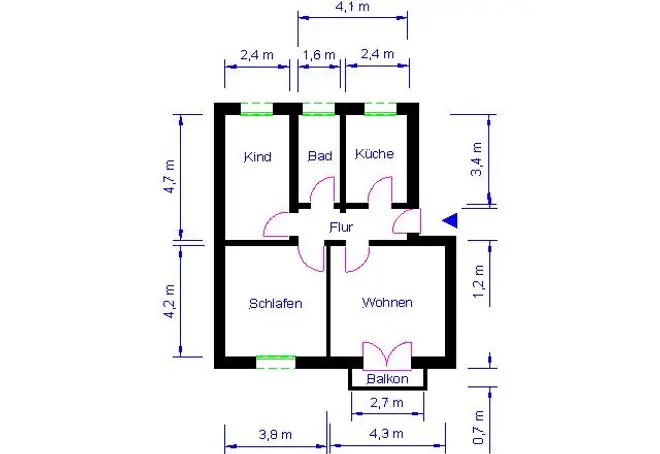 3 Zimmer Wohnung mit 63 m² in Magdeburg – Bild 8