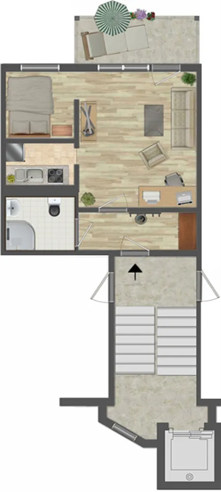 1 Zimmer Wohnung mit 35 m² in Gera – Bild 5