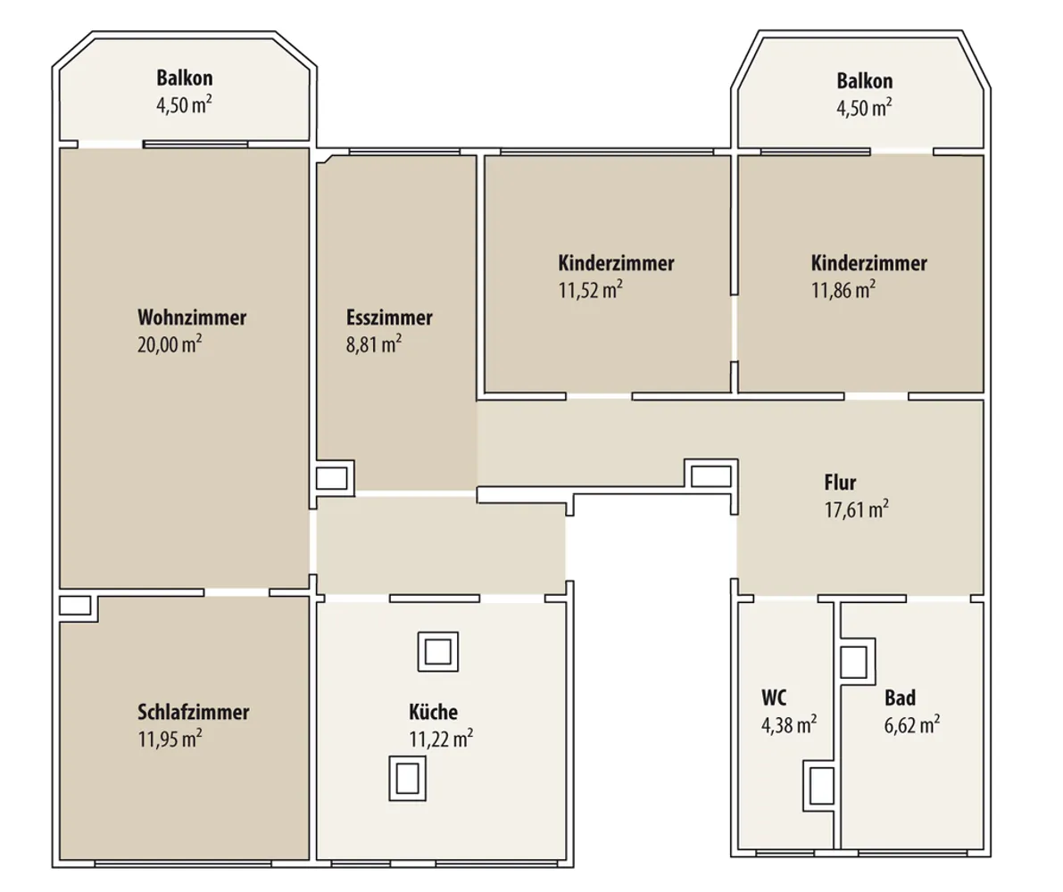 5 Zimmer Wohnung mit 108 m² in Gera – Bild 2