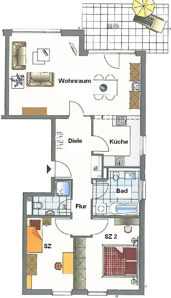 3 Zimmer Wohnung mit 91 m² in Düsseldorf – Bild 12