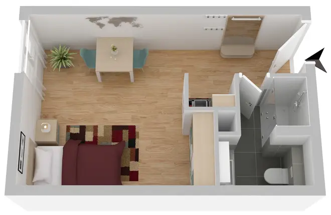 1 Zimmer Wohnung mit 19 m² in Mainz – Bild 8