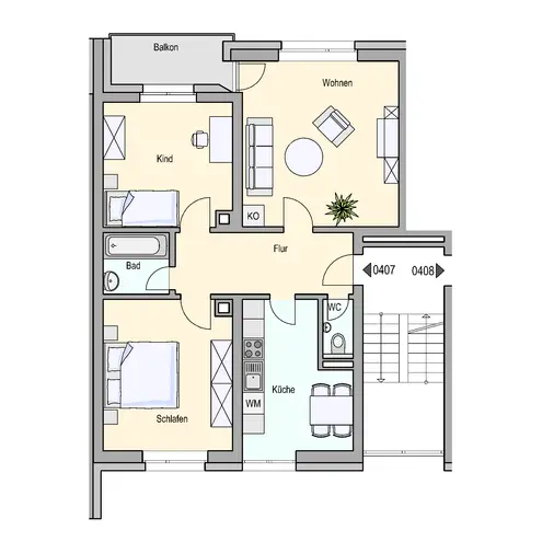3 Zimmer Wohnung mit 72 m² in Stuttgart – Bild 7