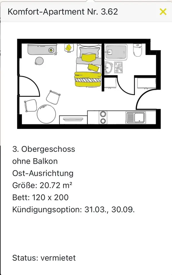 2 Zimmer Wohnung mit 21 m² in Lindau – Bild 4