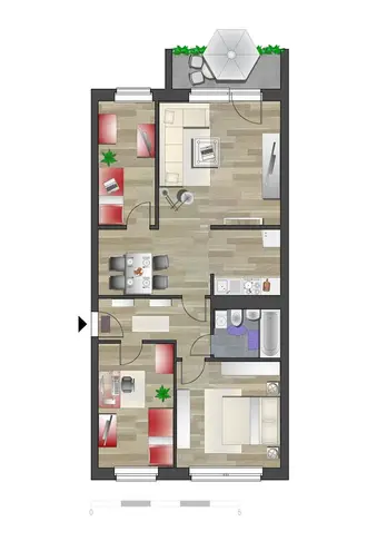 4 Zimmer Wohnung mit 69 m² in Chemnitz – Bild 7